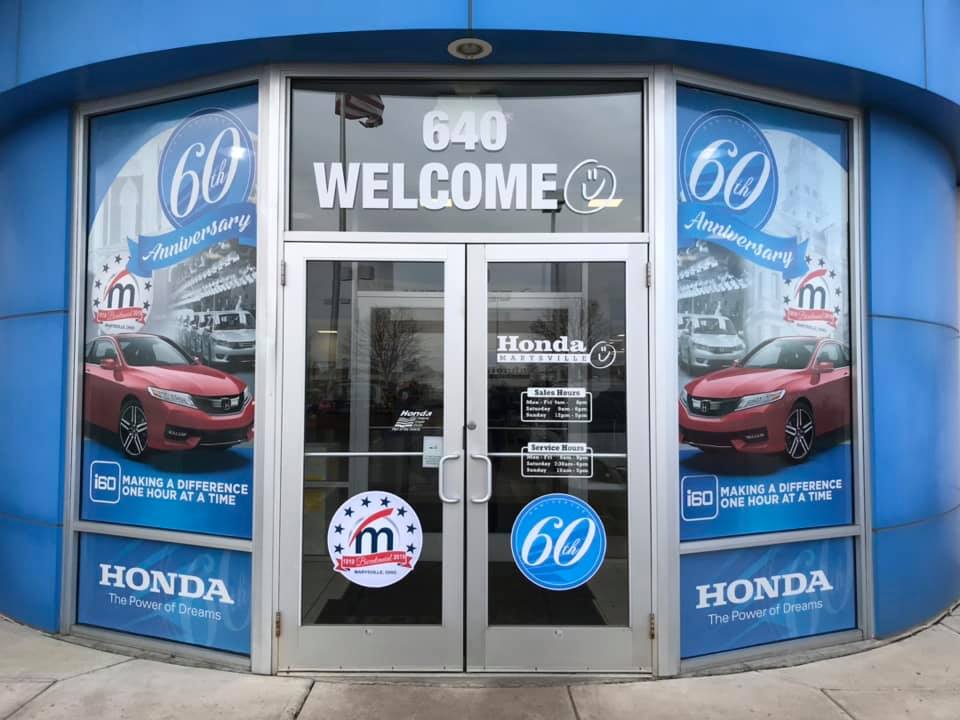 60 Years Entrance Window Graphics project image 1