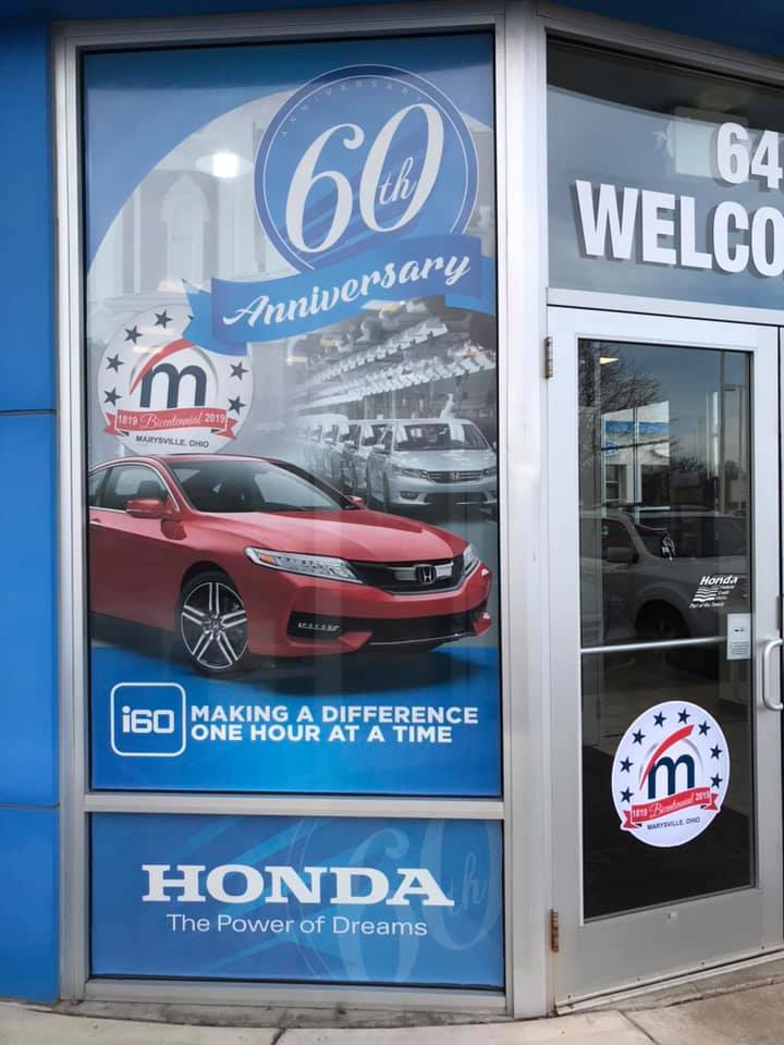 60 Years Entrance Window Graphics project image 2