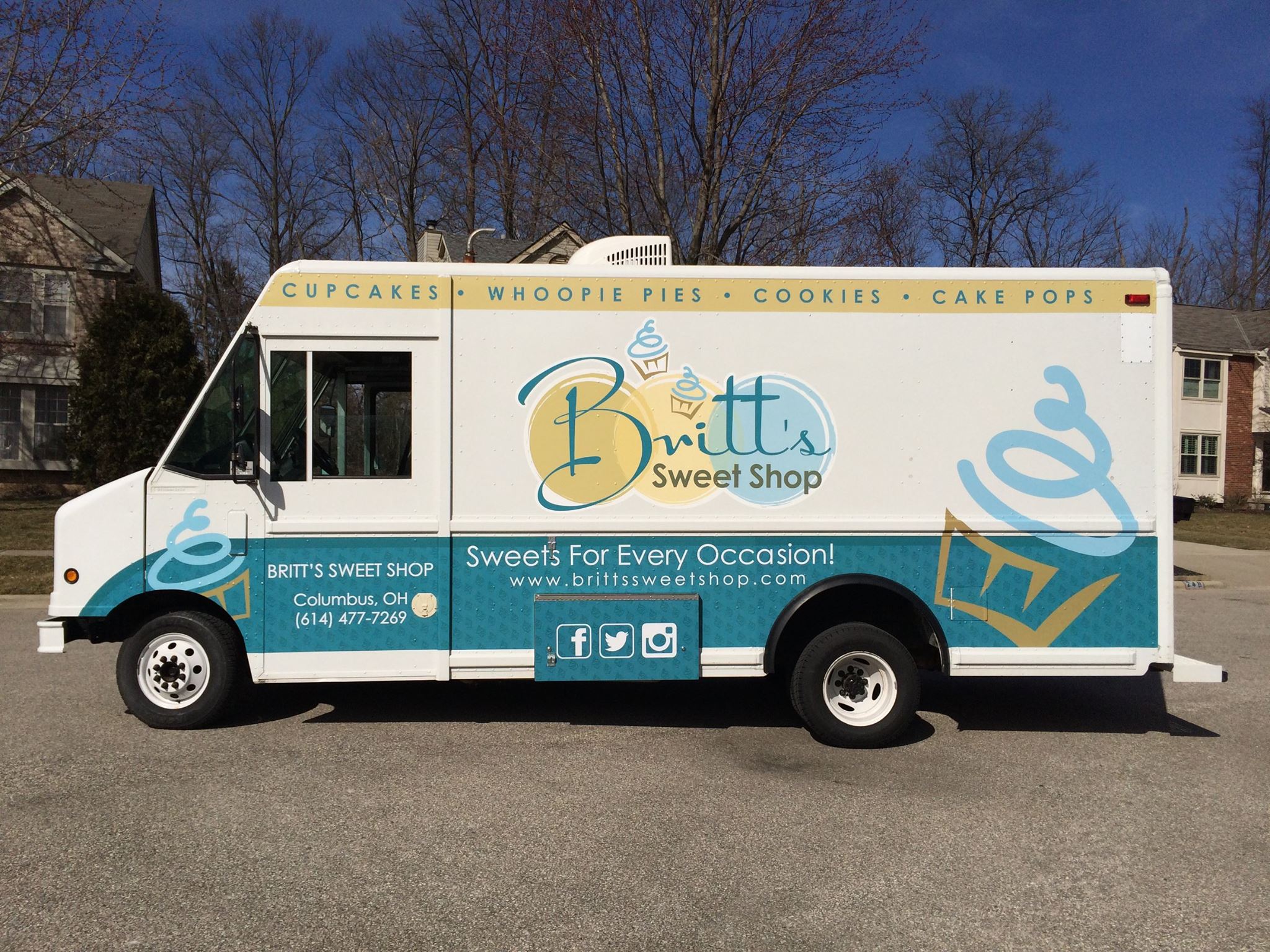 Britt's Sweet Shop Food Trailer Wrap project image 1