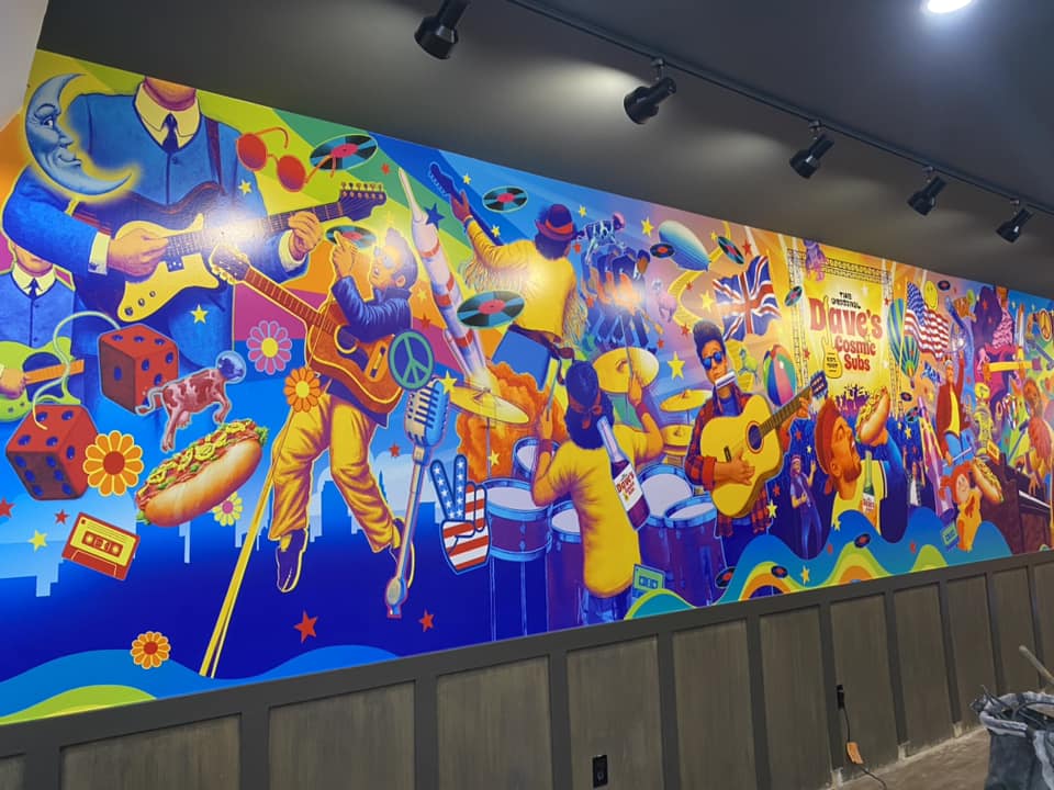 Dave's Cosmic Subs Interior Branding project image 2
