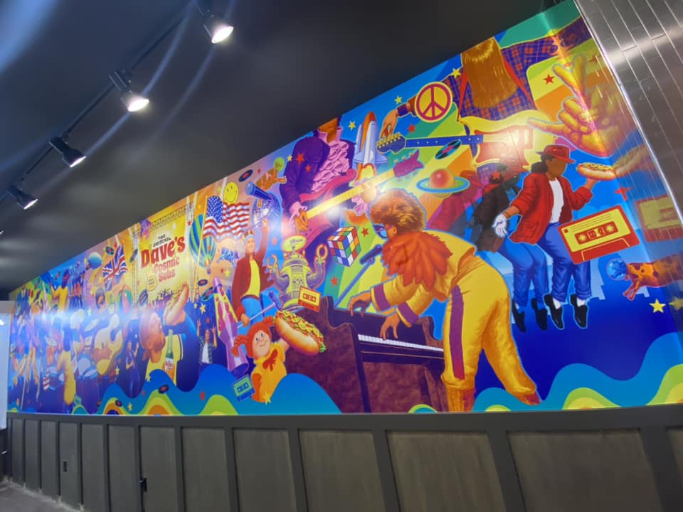 Dave's Cosmic Subs Interior Branding project image 3