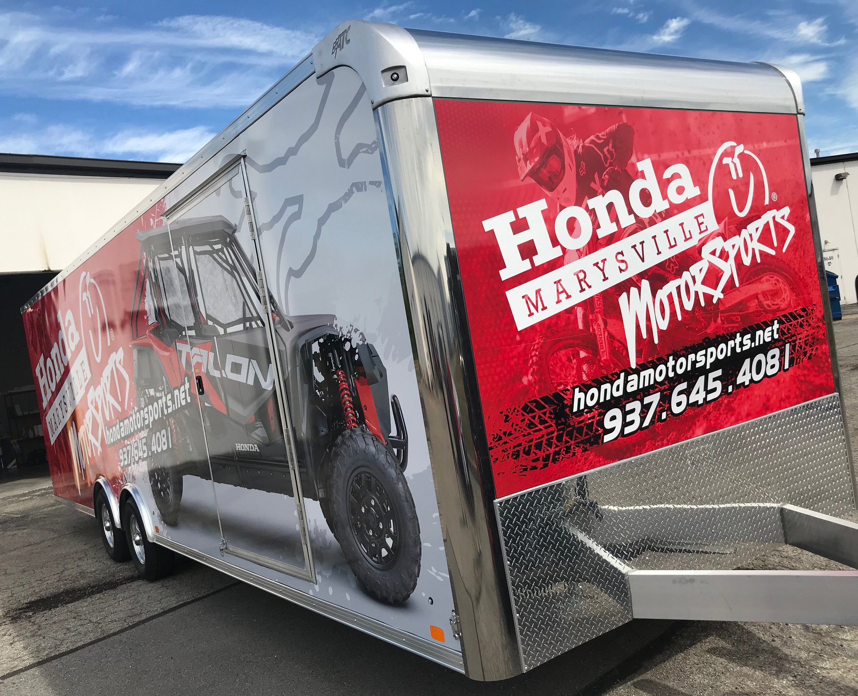 Honda Marysville Motorsports Red Trailer project image 1