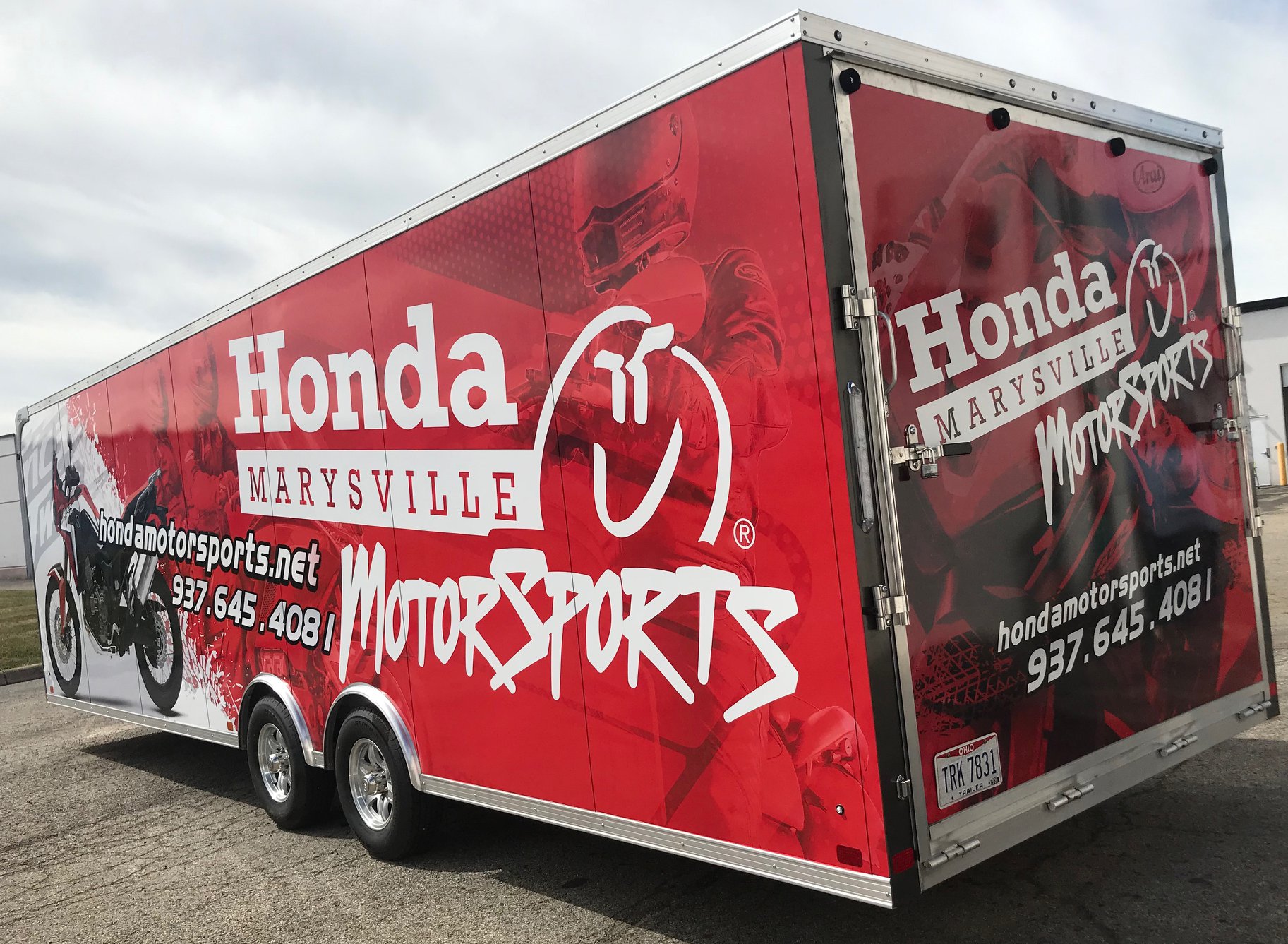 Honda Marysville Motorsports Red Trailer project image 4