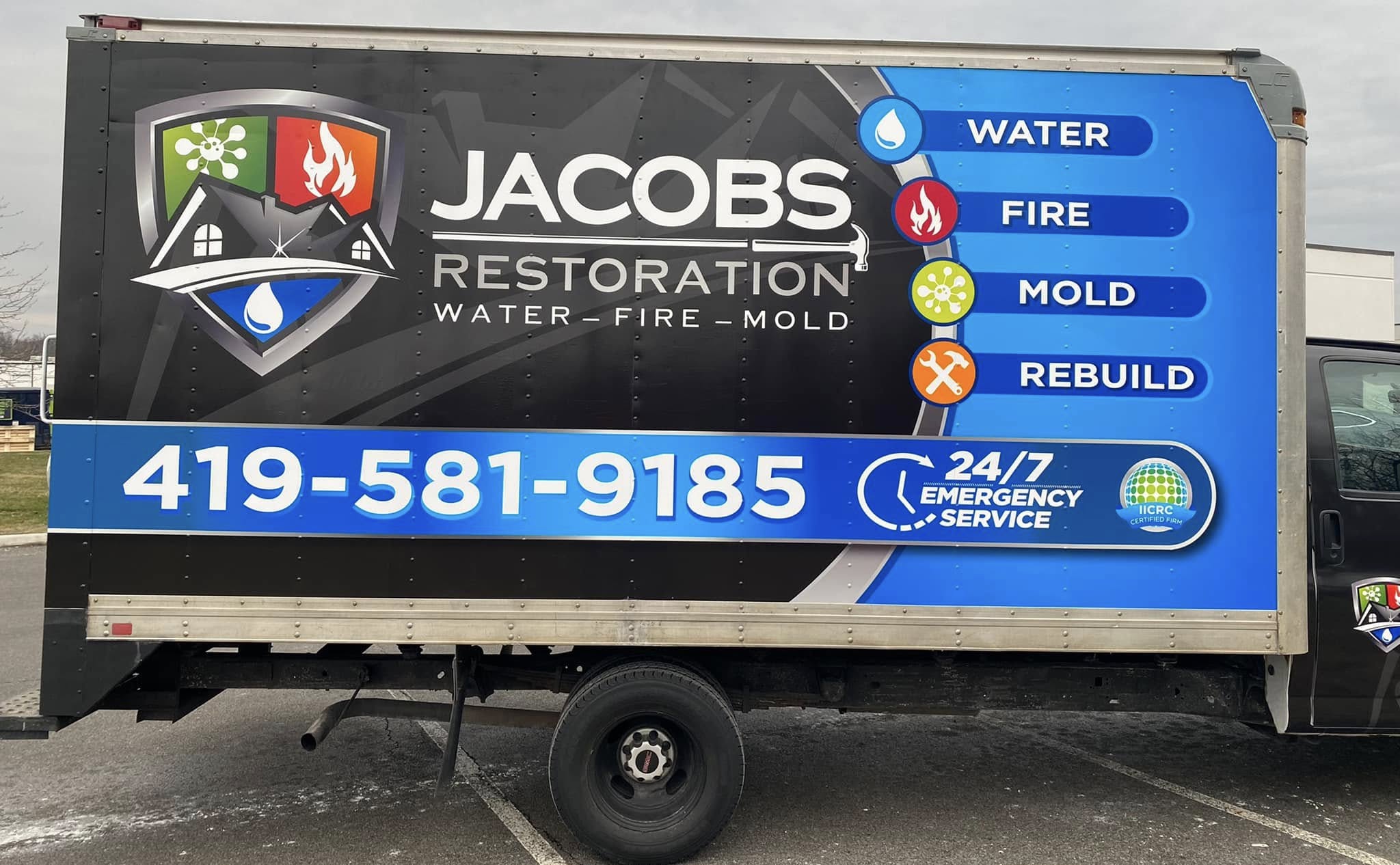 Jacobs Restoration Fleet Wrap project image 3