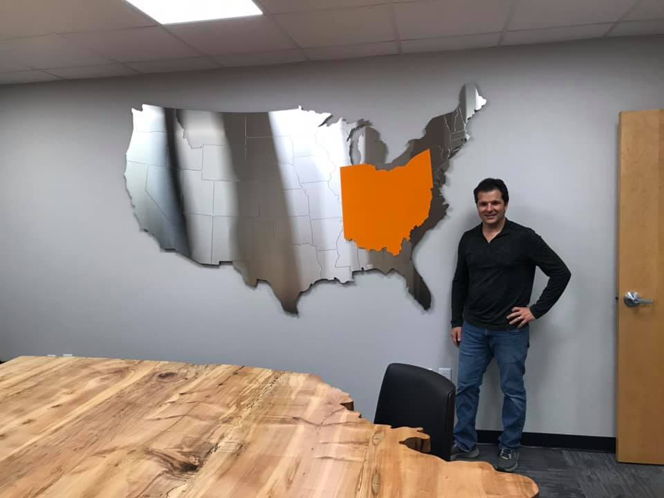 Ohio Metal Wall Display project image 1