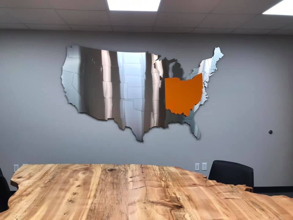 Ohio Metal Wall Display project image 2