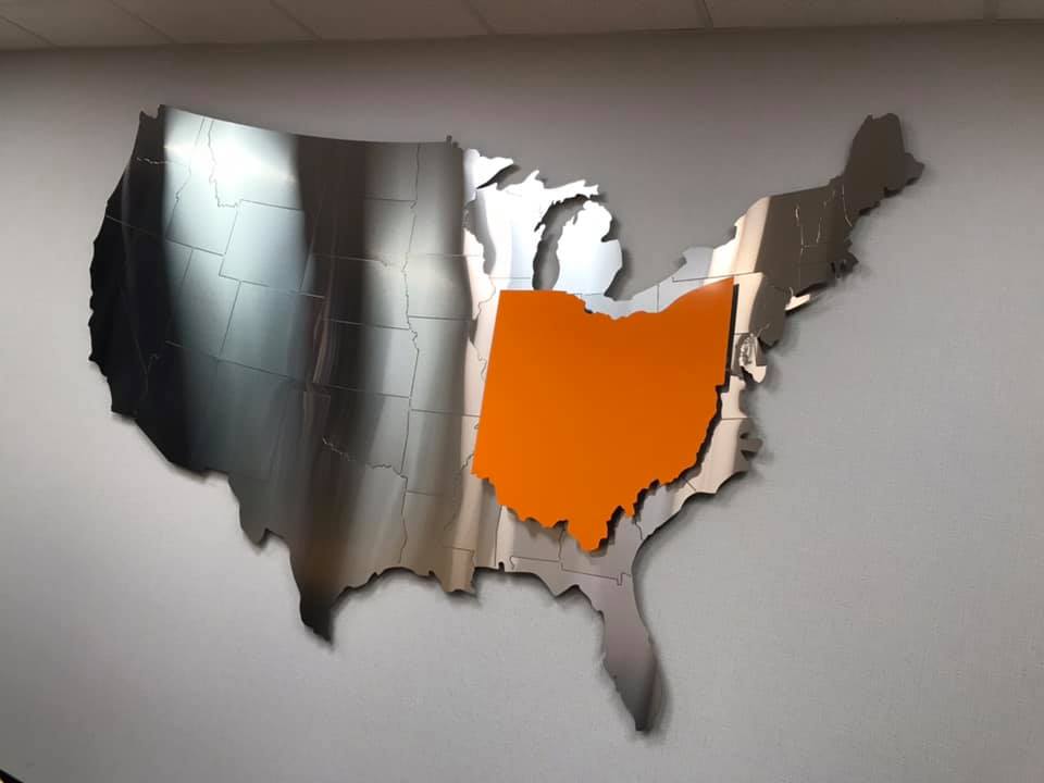Ohio Metal Wall Display project image 4