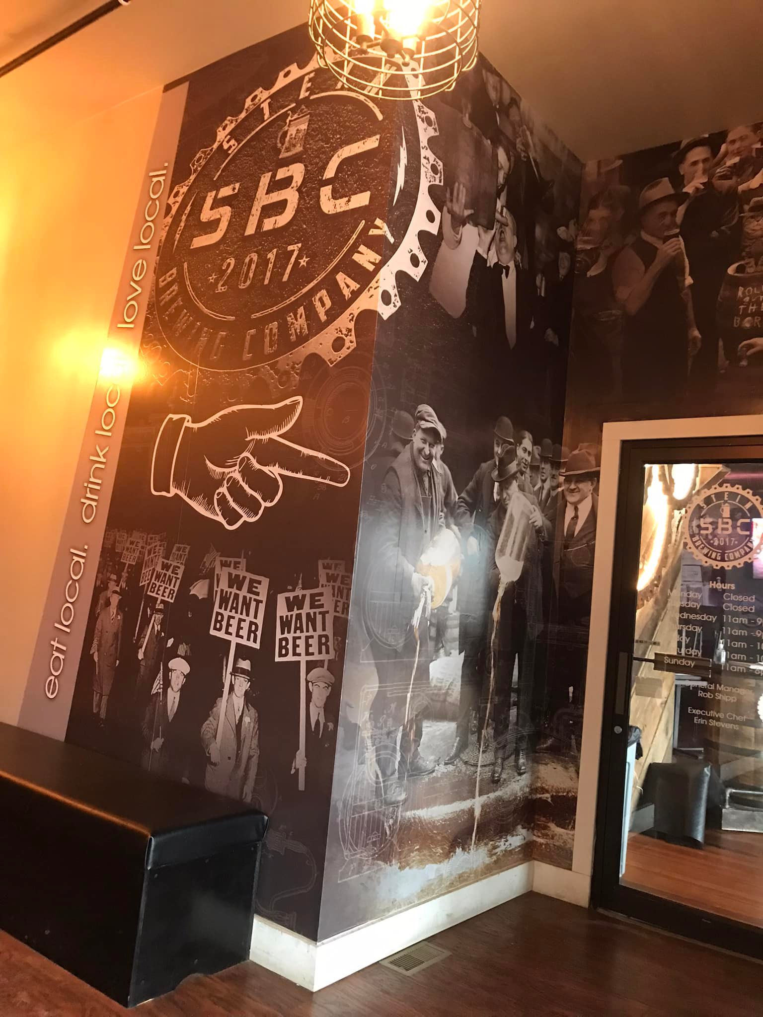 SBC Brewing Company Interior & Window Branding project image 8