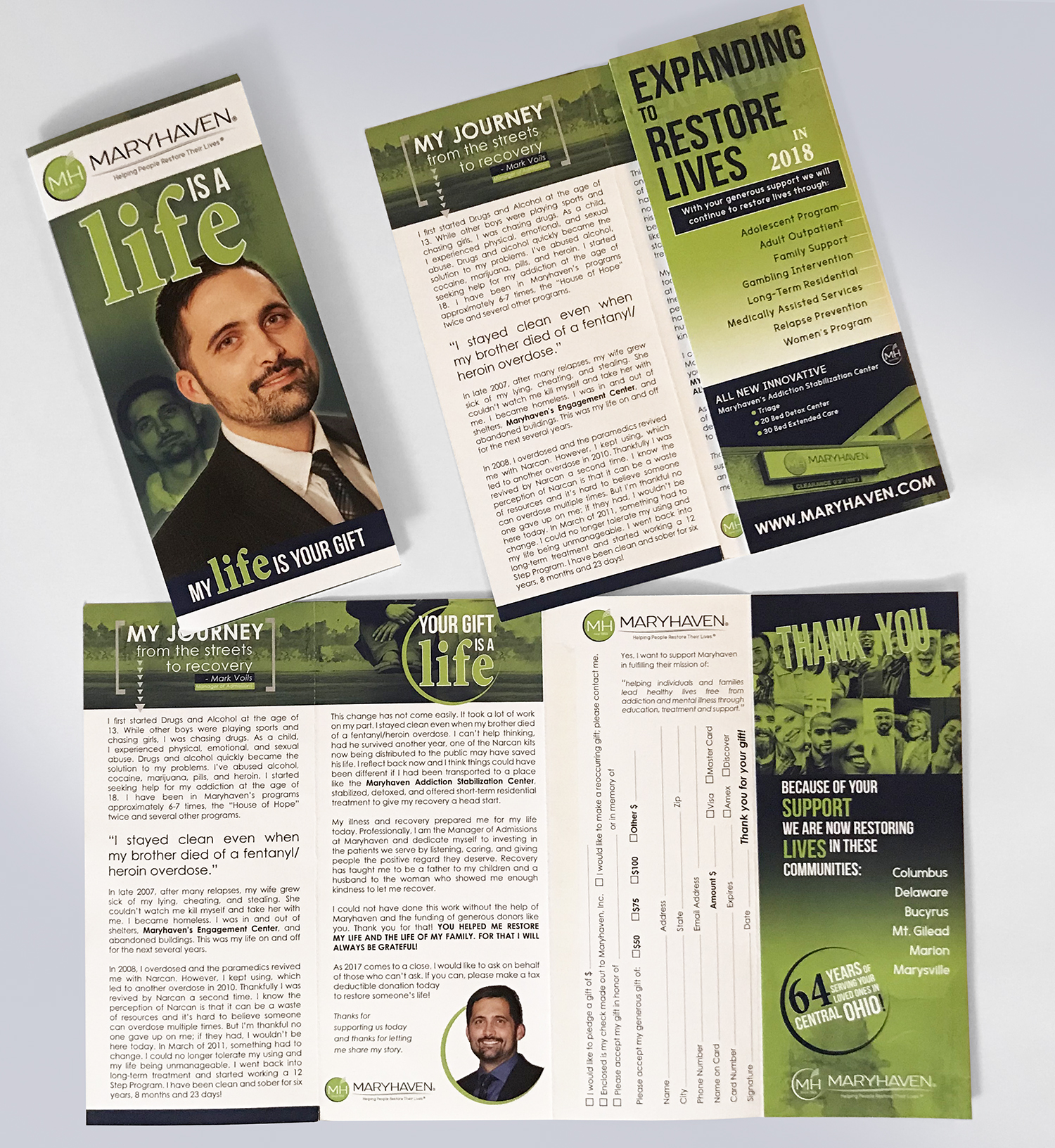 Maryhaven Brochure Mailer project image 1