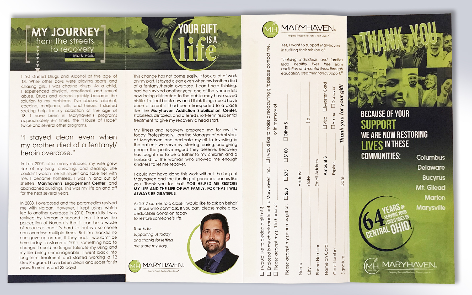 Maryhaven Brochure Mailer project image 2